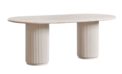Stilvoller Tisch Giselda, integriert in ein modernes Interior Design Konzept von Home Visions.